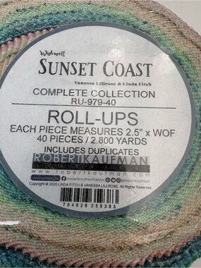 Robert Kaufman | Other | Nos Sunset Coast Rollups Jelly Roll Fabric ...